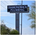 diamondback plumbing sign